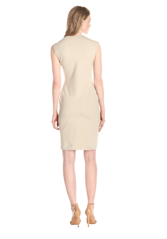 Anne Klein Women's Cap-Sleeve Asymmetric Ruffle Dress