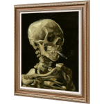 Head of a Skeleton with a Burning Cigarette Vincent Van Gogh Reproductions