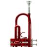 Sky Band Approved Wine Red Lacquer Brass Bb Trumpet with Case