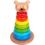 Rainbow Ring Wooden Stacker Toddler