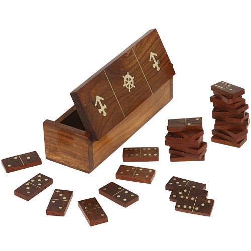 Handmade Wooden Domino Game