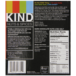 Nuts & Spices Dark Chocolate Nuts & Sea Salt