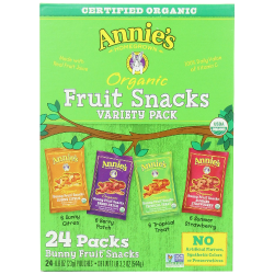 Homegrown Organic Bunny Fruit Snacks Variety Pack