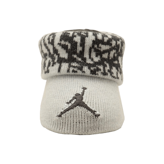 Nike-Jordan-Newborn-Baby-Booties-(0-6M)-Silver,-0-6-Month