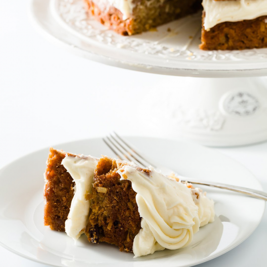 Moist Carrot Cake with...