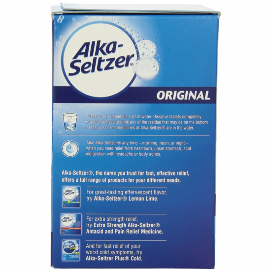 Alka-seltzer Original Effervescent Tablets 72-Count
